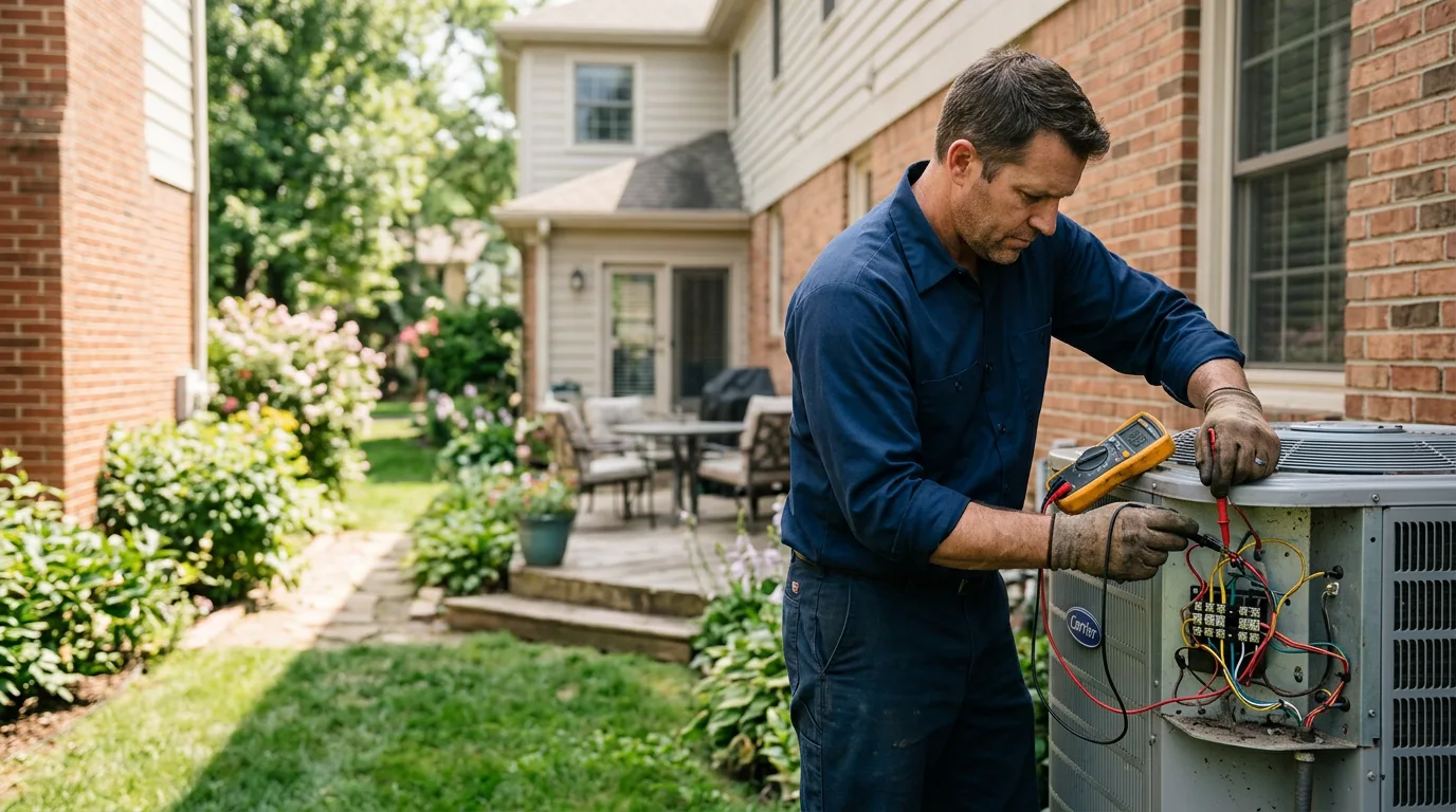 HVAC technician working near Stanton, IA